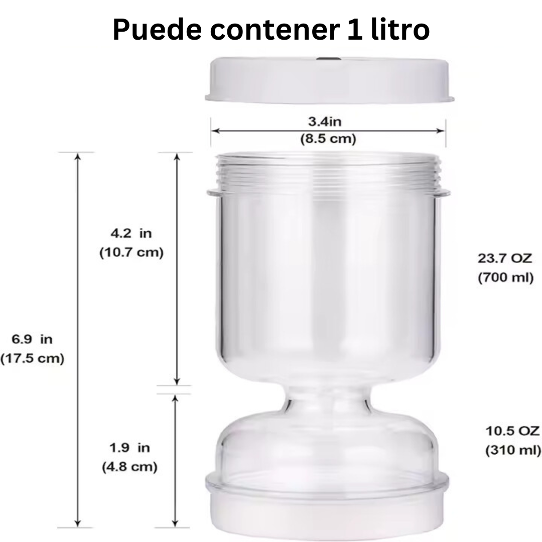 Tarro Dispensador de Encurtidos 2 en 1 – Separa Líquidos y Sólidos Fácilmente