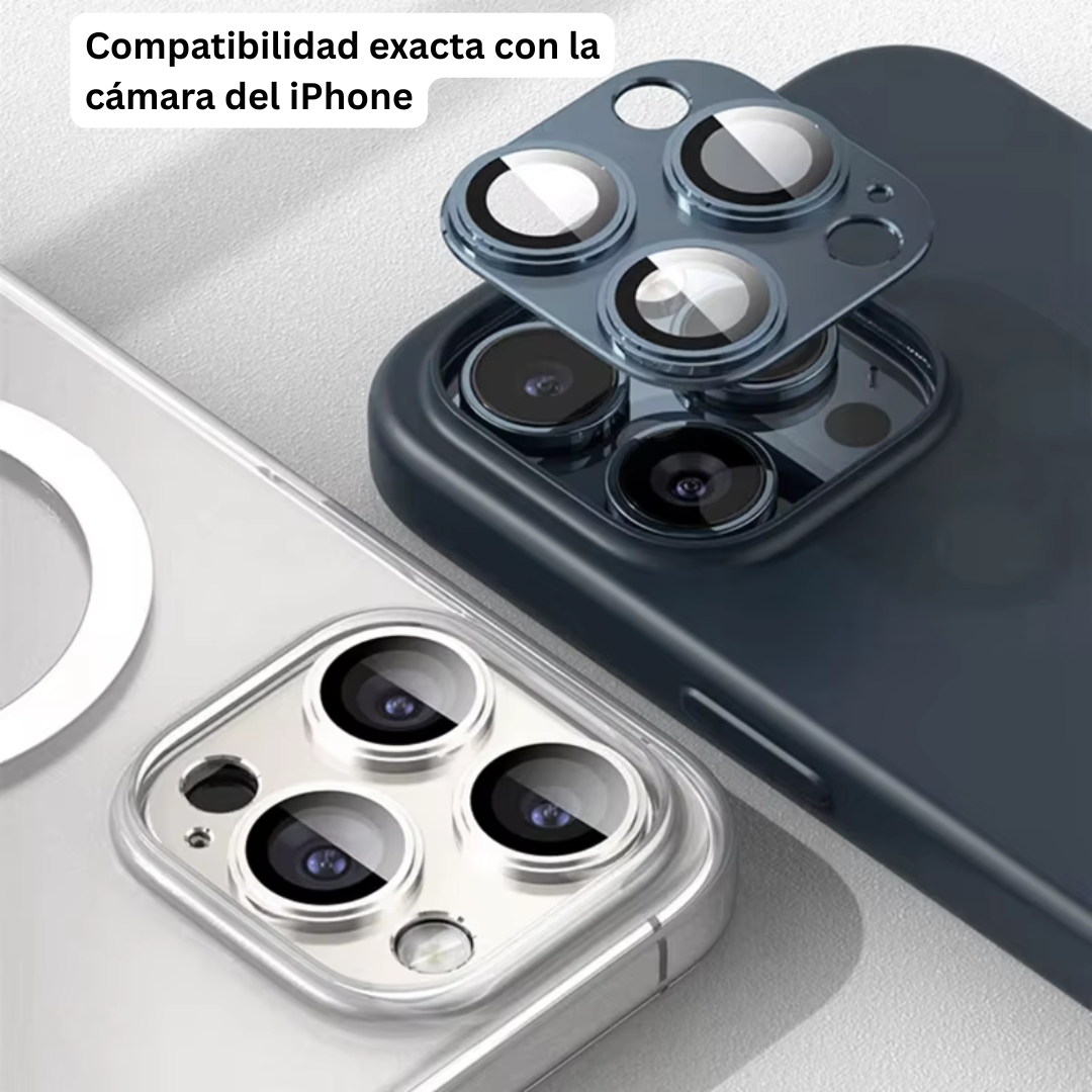 Protector Metálico de Cámara para iPhone