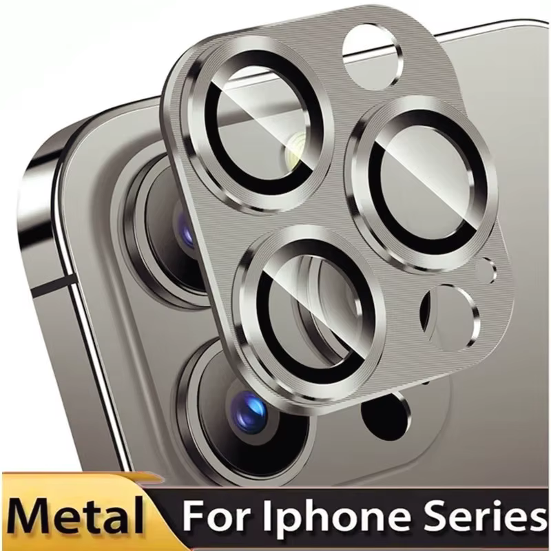 Protector Metálico de Cámara para iPhone